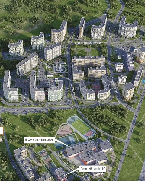 1-к квартира, 37.7 кв.м.