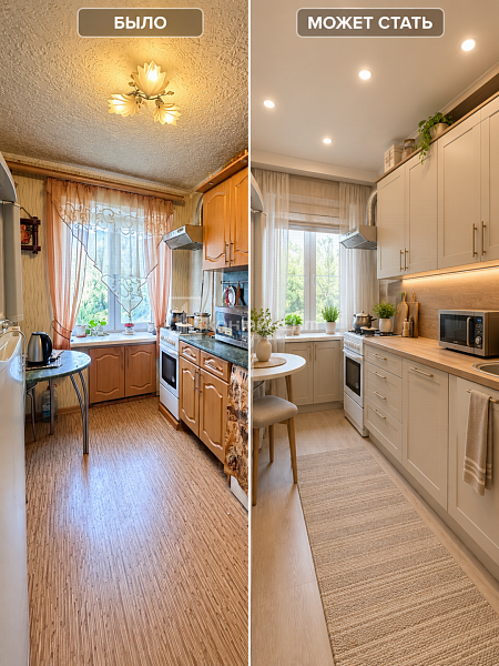 3-к квартира, 53.9 кв.м.