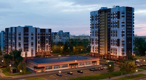 2-к квартира, 61.7 кв.м.